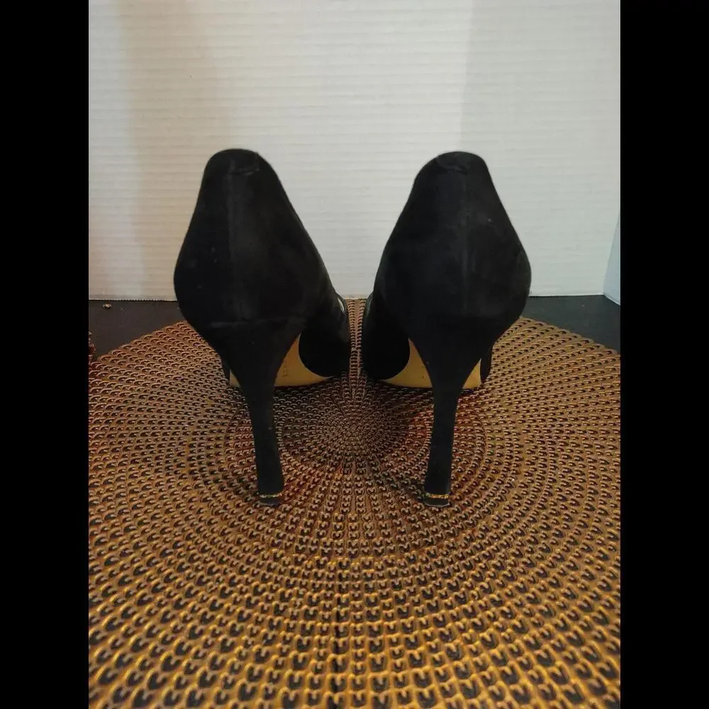 White House Black Market Hope Suede Heels Size 8.5M - Picture 5 of 7
